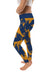 Kent State Golden Flashes Vive La Fete Paint Brush Logo on Waist Women Blue Yoga Leggings - Vive La Fête - Online Apparel Store