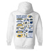Kent State Golden Flashes Hand Sketched Artwork Cotton Fleece Women Hoodie - Vive La Fête - Online Apparel Store