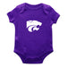 Kansas State Wildcats Cotton Short Sleeve Bodysuit Purple