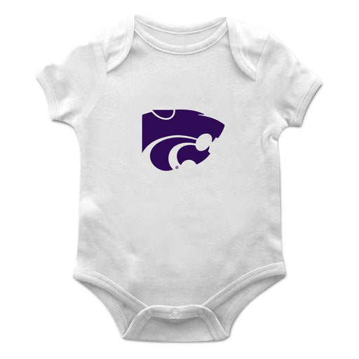 Kansas State Wildcats Cotton Short Sleeve Bodysuit White