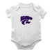 Kansas State Wildcats Cotton Short Sleeve Bodysuit White