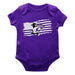 Kansas State Wildcats KSU K-State Vive La Fete Infant Game Day Purple Short Sleeve Bodysuit