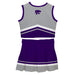 Kansas State Wildcats KSU K-State Vive La Fete Game Day Gray and Purple Sleeveless Chearleader Set - Vive La Fête - Online Apparel Store