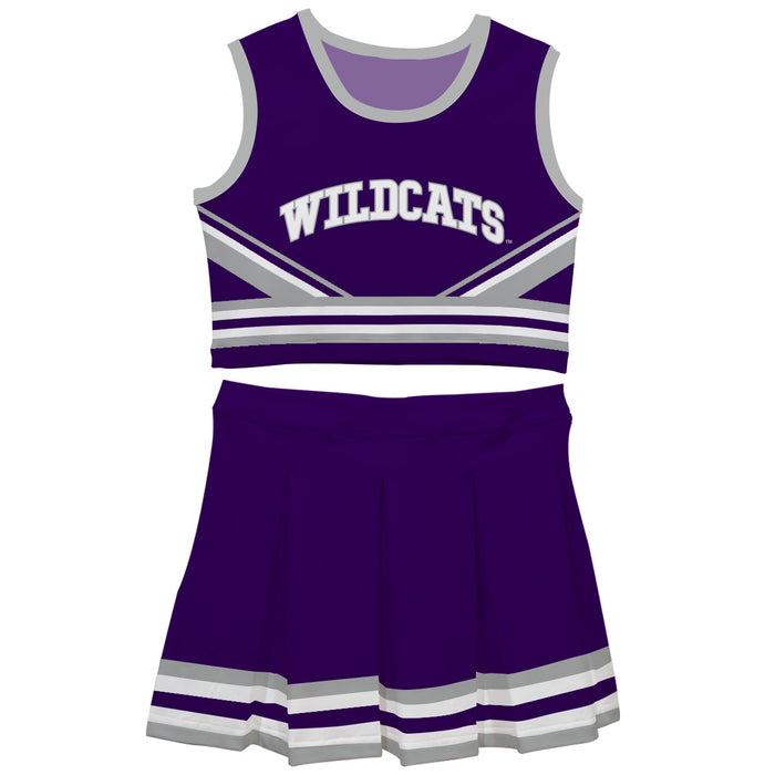 Kansas State Wildcats KSU K-State Vive La Fete Game Day Purple Sleeveless Chearleader Set
