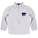 Kansas State Wildcats KSU K-State Vive La Fete Game Day White Quarter Zip Pullover Sleeves