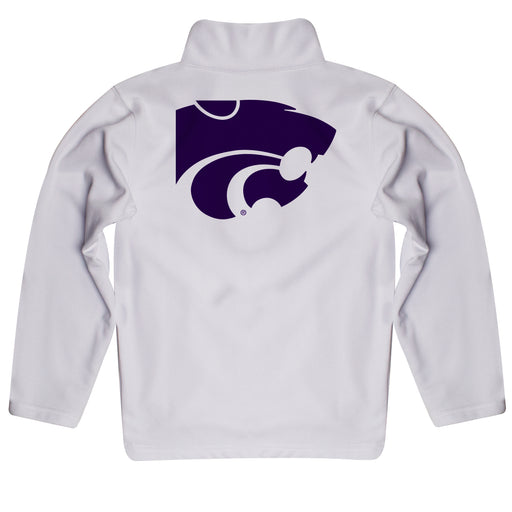 Kansas State Wildcats KSU K-State Vive La Fete Game Day White Quarter Zip Pullover Sleeves - Vive La Fête - Online Apparel Store