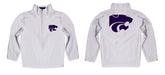 Kansas State Wildcats KSU K-State Vive La Fete Game Day White Quarter Zip Pullover Sleeves - Vive La Fête - Online Apparel Store