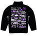 Kansas State University Wildcats K-State Hand Sketched Vive La Fete Impressions Artwork Black Boys Quarter Zip Pullover V1 - Vive La Fête - Online Apparel Store