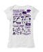 Kansas State Wildcats KSU K-State Hand Sketched Vive La Fete Impressions Artwork White Girls Cotton Short Sleeve Tee - Vive La Fête - Online Apparel Store