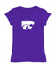 Kansas State Wildcats Girl´s Fitted Cotton T-shirt Purple