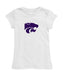 Kansas State Wildcats Girl´s Fitted Cotton T-shirt White