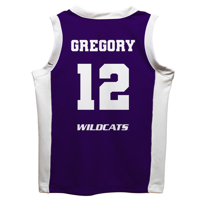 Kansas State University Wildcats K-State Vive La Fete Gabby Gregory Game Day Purple Boys Basketball Jersey - Vive La Fête - Online Apparel Store