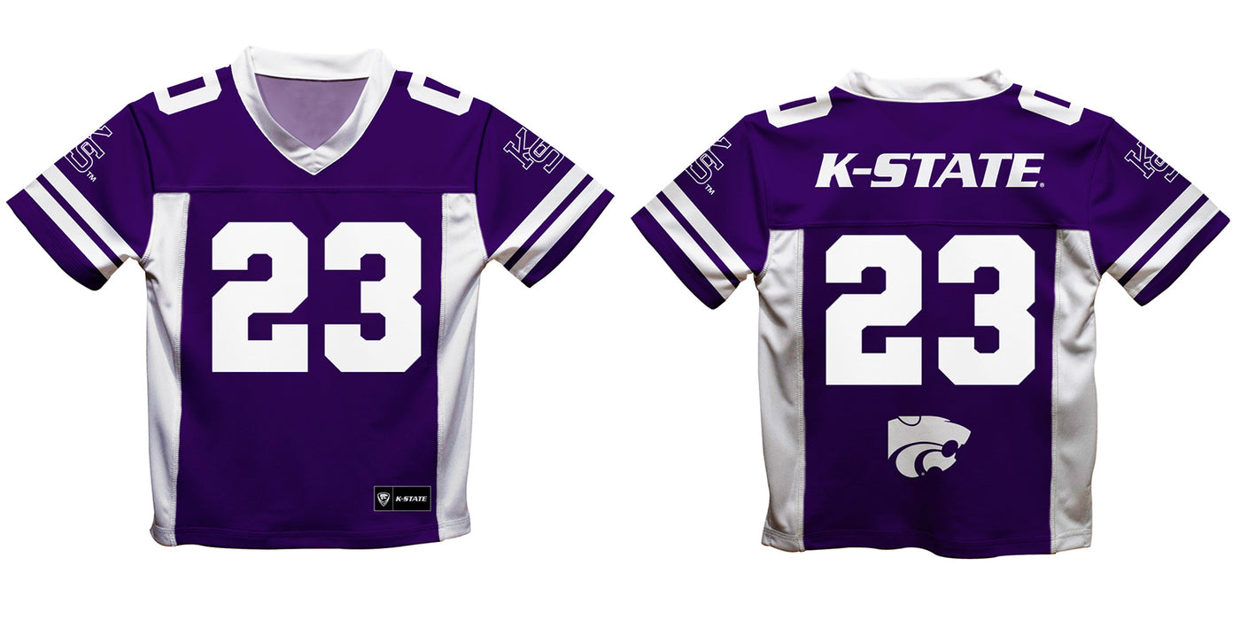 Kansas State University Wildcats K-State Vive La Fete Game Day Purple Boys Fashion Football T-Shirt - Vive La Fête - Online Apparel Store
