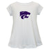 Kansas State Wildcats Short Sleeve Youth Cotton Top White