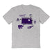 Kansas State Wildcats KSU K-State Hand Sketched Vive La Fete Impressions Icones Kids Grey T-shirt