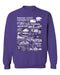Kansas State Wildcats KSU K-State Vive La Fete Impressions Purple Cotton Crewneck Sweatshirt for Women