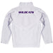 Kansas State Wildcats Vive La Fete Logo and Mascot Name Womens White Quarter Zip Pullover - Vive La Fête - Online Apparel Store