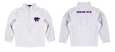 Kansas State Wildcats Vive La Fete Logo and Mascot Name Womens White Quarter Zip Pullover - Vive La Fête - Online Apparel Store