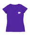 Kansas State Wildcats KSU K-State Hand Sketched Vive La Fete Impressions Artwork Purple Women Cotton V-Neck Tshirt