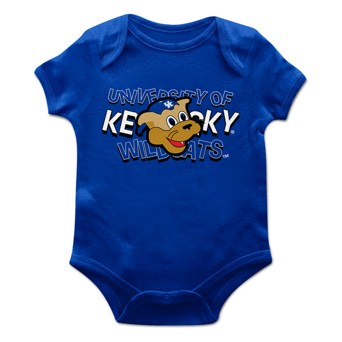Kentucky Wildcats Vive La Fete Infant Game Day Royal Short Sleeve Bodysuit