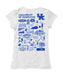 Kentucky Wildcats Hand Sketched Vive La Fete Impressions Artwork White Girls Cotton Short Sleeve Tee - Vive La Fête - Online Apparel Store