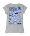 Kentucky Wildcats Hand Sketched Vive La Fete Impressions Artwork Grey Girls Cotton Short Sleeve Tee - Vive La Fête - Online Apparel Store