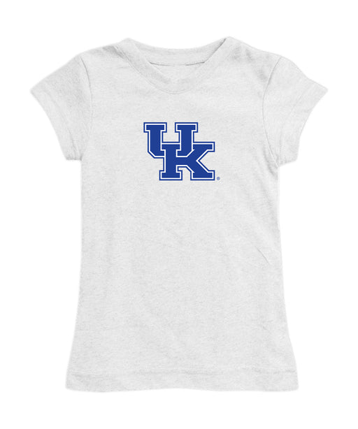 Kentucky Wildcats Girl´s Fitted Cotton T-shirt White