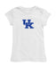 Kentucky Wildcats Girl´s Fitted Cotton T-shirt White