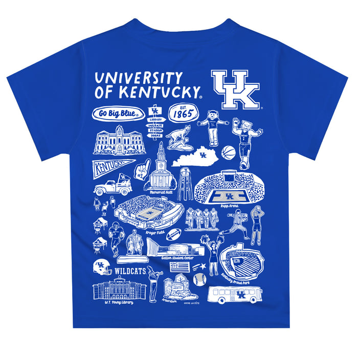 Kentucky Wildcats Impressions Artwork T-Shirt - Blue