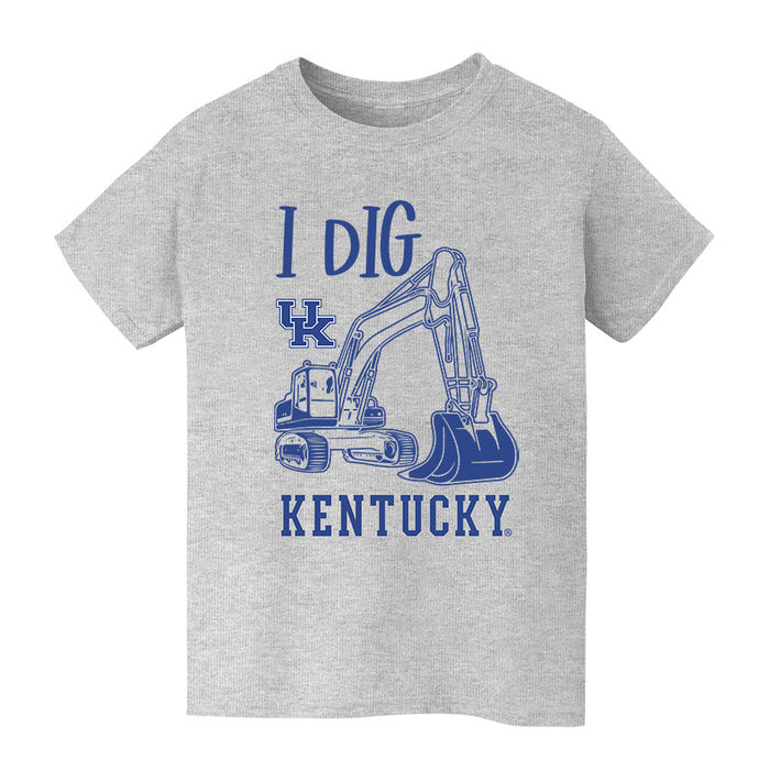 Kentucky Wildcats Vive La Fete Excavator Heather Grey Cotton Short Sleeve Tee