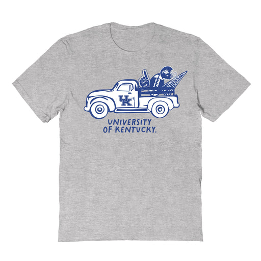 Kentucky Wildcats Hand Sketched Vive La Fete Impressions Truck Kids Grey Cotton T-shirt