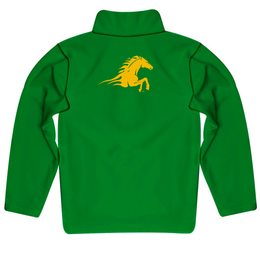 Kentucky State Thorobreds Vive La Fete Game Day Solid Green Quarter Zip Pullover Sleeves - Vive La Fête - Online Apparel Store