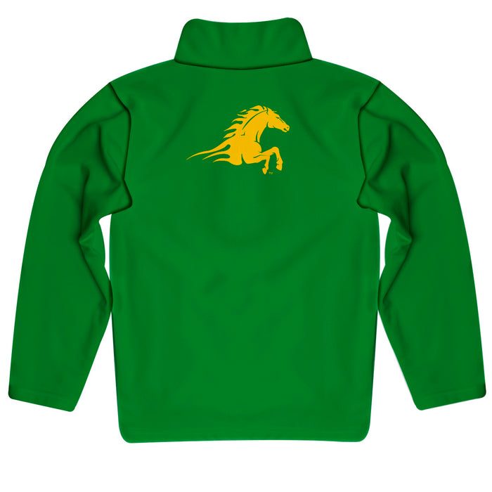 Kentucky State Thorobreds Vive La Fete Game Day Solid Green Quarter Zip Pullover Sleeves - Vive La Fête - Online Apparel Store