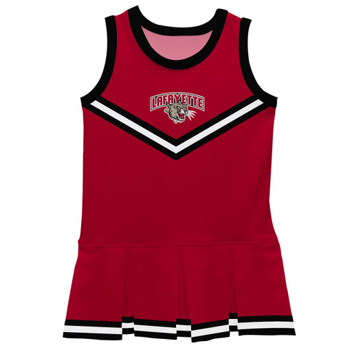 Lafayette Leopards Vive La Fete Game Day Maroon Sleeveless Cheerleader Dress