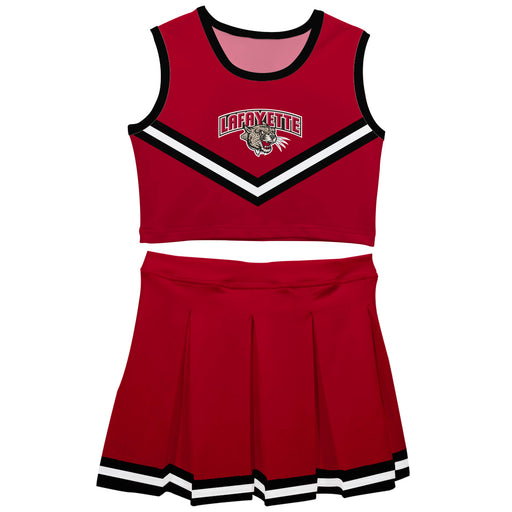 Lafayette Leopards Vive La Fete Game Day Maroon Sleeveless Cheerleader Set