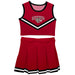 Lafayette Leopards Vive La Fete Game Day Maroon Sleeveless Cheerleader Set