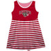 Lafayette Leopards Vive La Fete Girls Game Day Sleeveless Tank Dress Solid Maroon Logo Stripes on Skirt