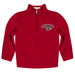 Lafayette Leopards Vive La Fete Game Day Solid Maroon Quarter Zip Pullover Sleeves