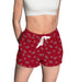 Lafayette Leopards Vive La Fete Game Day All Over Logo Women Maroon Lounge Shorts