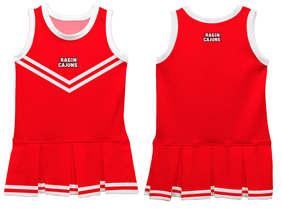 Louisiana Ragin Cajuns Vive La Fete Game Day Red Sleeveless Cheerleader Dress - Vive La Fête - Online Apparel Store