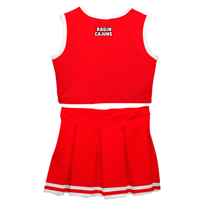 Louisiana at Lafayette Cajuns Vive La Fete Game Day Red Sleeveless Cheerleader Set - Vive La Fête - Online Apparel Store