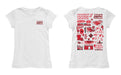 Louisiana at Lafayette Cajuns Hand Sketched Vive La Fete Impressions Artwork White Girls Cotton Short Sleeve Tee - Vive La Fête - Online Apparel Store