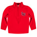 Lamar Cardinals Vive La Fete Logo and Mascot Name Womens Red Quarter Zip Pullover