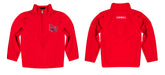 Lamar Cardinals Vive La Fete Logo and Mascot Name Womens Red Quarter Zip Pullover - Vive La Fête - Online Apparel Store