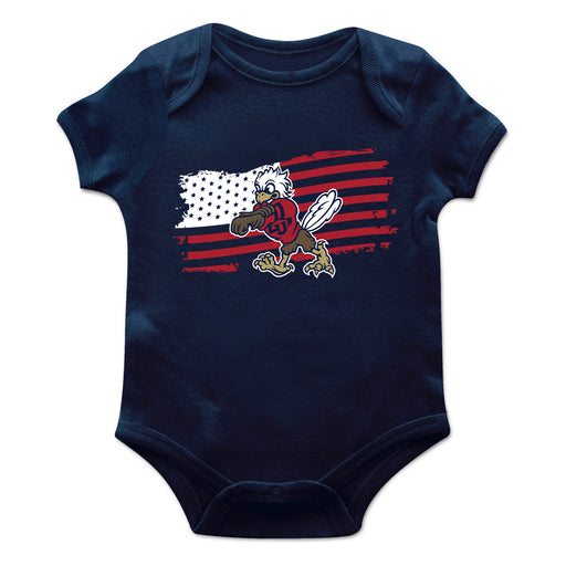 Liberty Flames Vive La Fete Infant Game Day Navy Short Sleeve Bodysuit