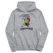 Liberty Flames Dinorrific Heather Grey Cotton Youth Hoodie