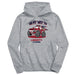Liberty Flames On My Way Monster Truck Heather Grey Cotton Youth Hoodie