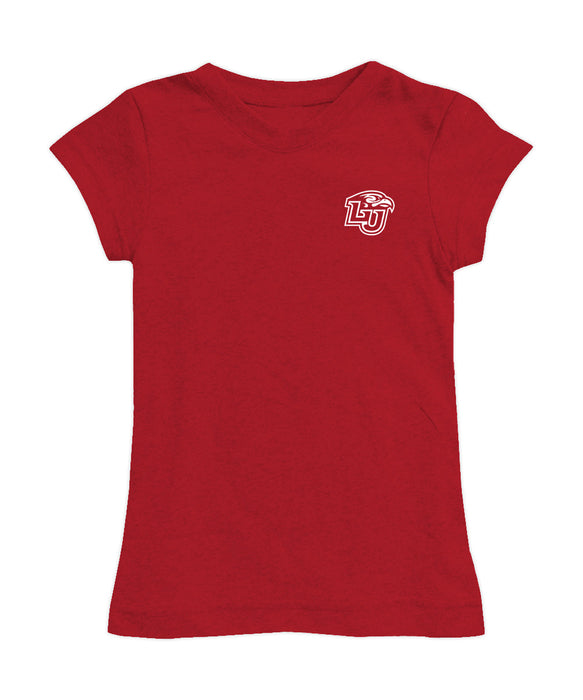 Liberty Flames Hand Sketched Vive La Fete Impressions Artwork Red Girls Cotton Short Sleeve Tee