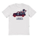 Liberty Flames Hand Sketched Vive La Fete Impressions Truck Kids White Cotton T-shirt
