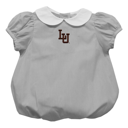 Lehigh University Mountain Hawks Embroidered Gray Girls Baby Bubble Short Sleeve